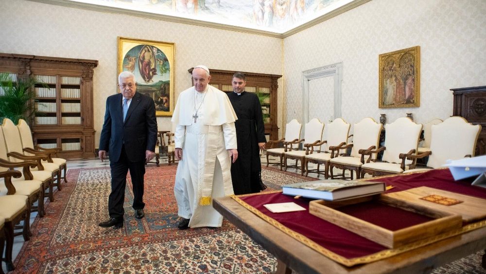 Palestinos prezidento vizitas Vatikane