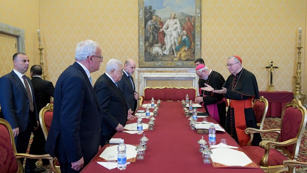 Palestinos prezidento vizitas Vatikane