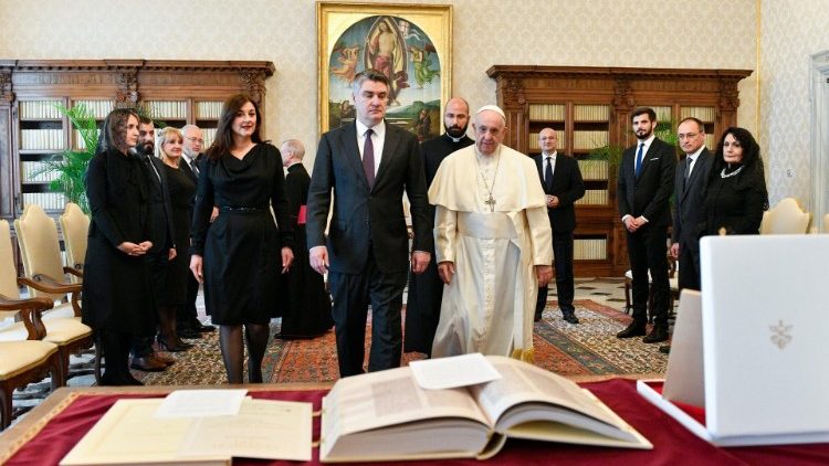 Popiežius Pranciškus priėmė Kroatijos Respublikos prezidentą Zoraną Milanovičių