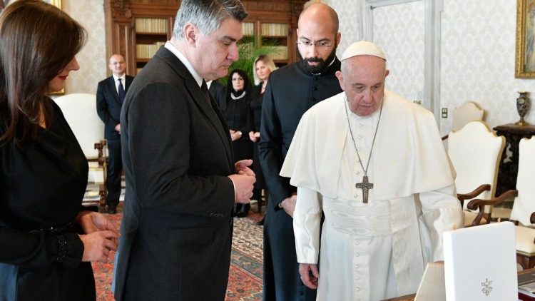 L'udienza del Papa al presidente Milanović