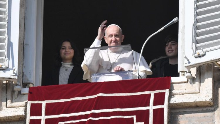 Pope Francis at Sunday Angelus with World Youth Day participants