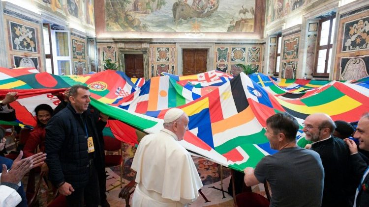 Popiežiaus audiencija migrantų festivalio organizatoriams