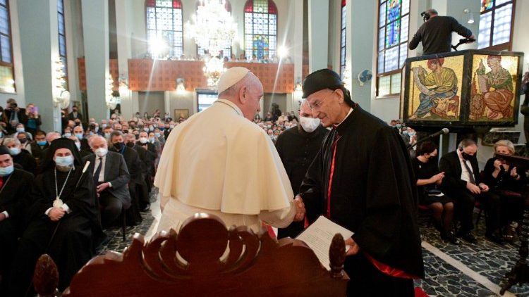 A maronita pátriárka köszönti a Szentatyát