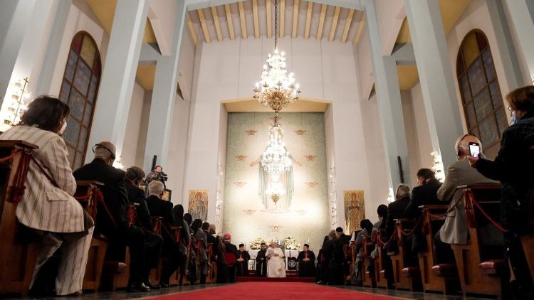 Pope meets Bishops, Priests, Religious and Catechists in Nicosia