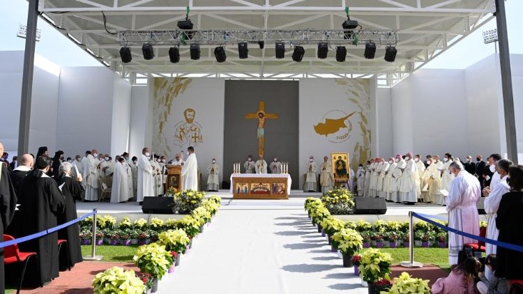 Papa Francisc, la Sf. Liturghie din Nicosia, vineri, 3 decembrie 2021
