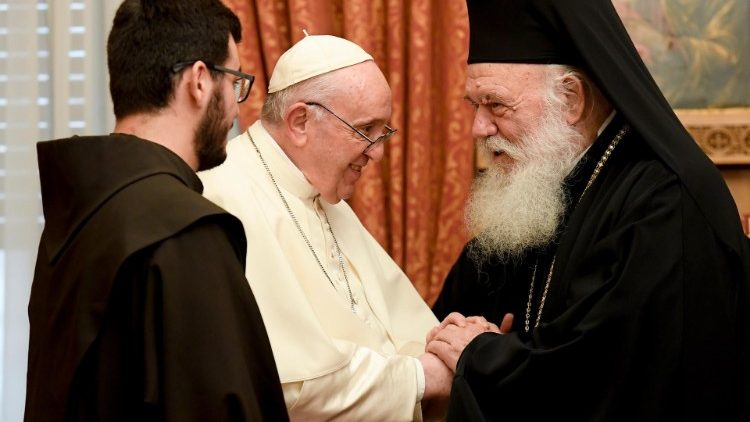 Встреча Папы Франциска и Блаженнейшего Иеронима II