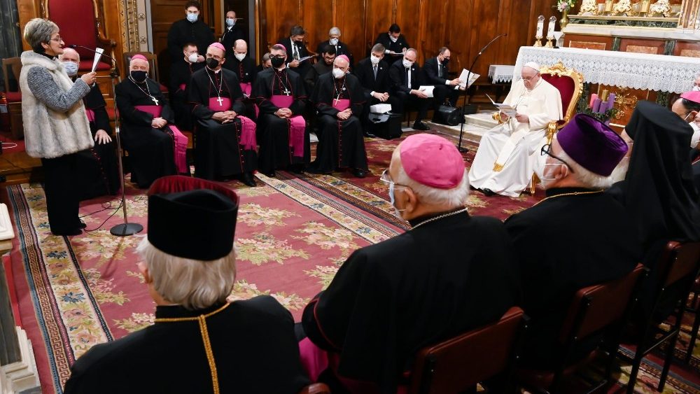 教宗会晤希腊天主教会团体