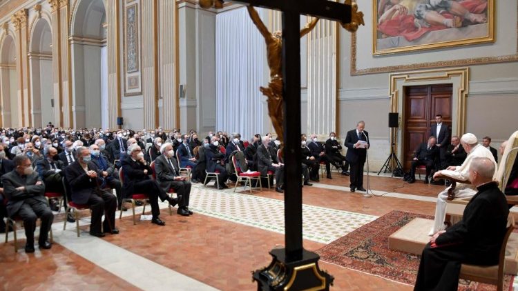 Ferenc pápa az Olasz Katolikus Jogászok Uniójának tagjaival