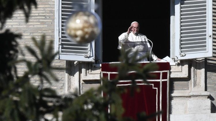 Gruodžio 12 d. popiežius Pranciškus vadovavo vidudienio maldai