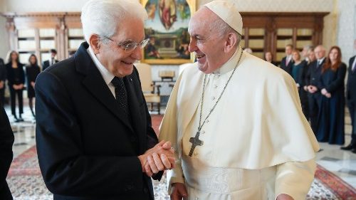 Pope receives outgoing President Mattarella of Italy 