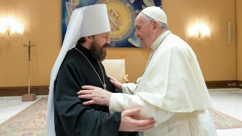 Il Papa incontra il metropolita Hilarion, "fraternità e impegno comune"