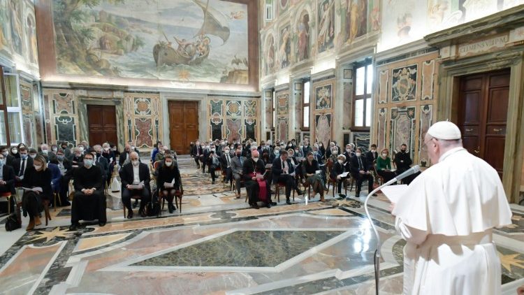 Le Pape reçoit des entrepreneurs français au Vatican, le 7 janvier 2022