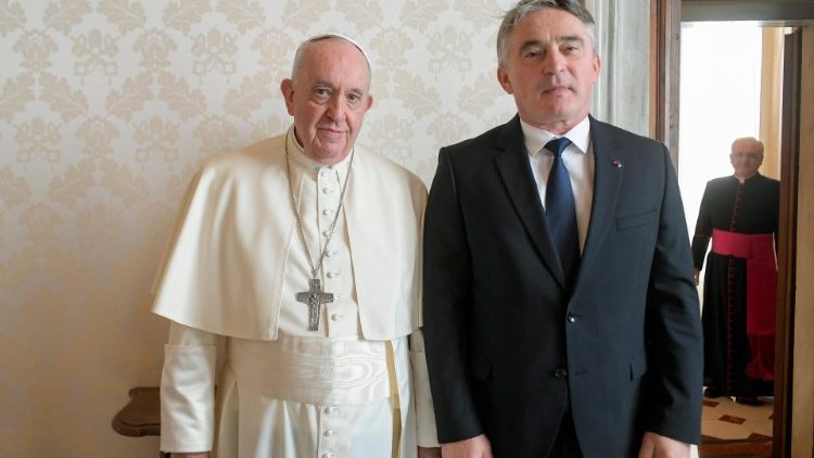 Popiežiaus audiencija Bosnijos ir Hercegovinos vadovui