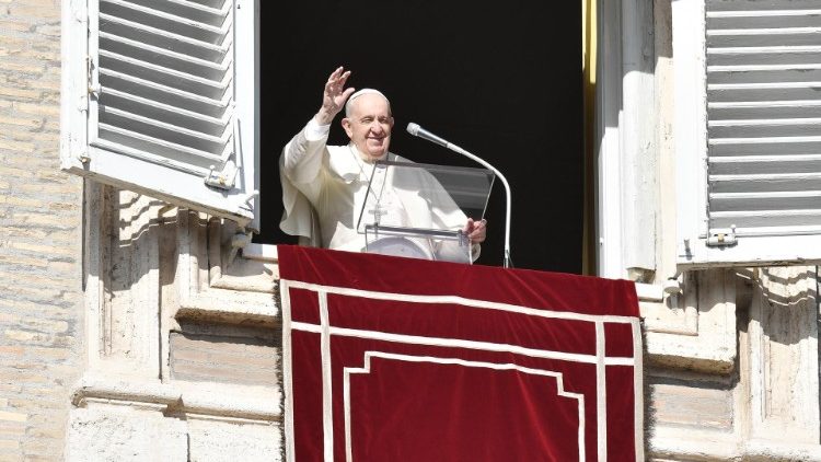 Le Pape François lors de la prière de l'Angélus, le 23 janvier 2022. 