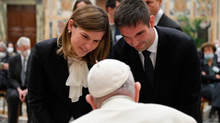 Падчас сустрэчы Папы з прадстаўнікамі Міжнароднага кансорцыума каталіцкіх СМІ 
