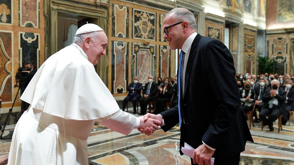 Papa Francisco recebe uma delega??o da Receita Federal italiana (Agenzia delle Entrate)