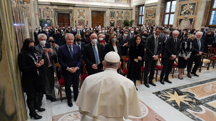 Popiežiaus audiencija Italijos mokesčių inspekcijai