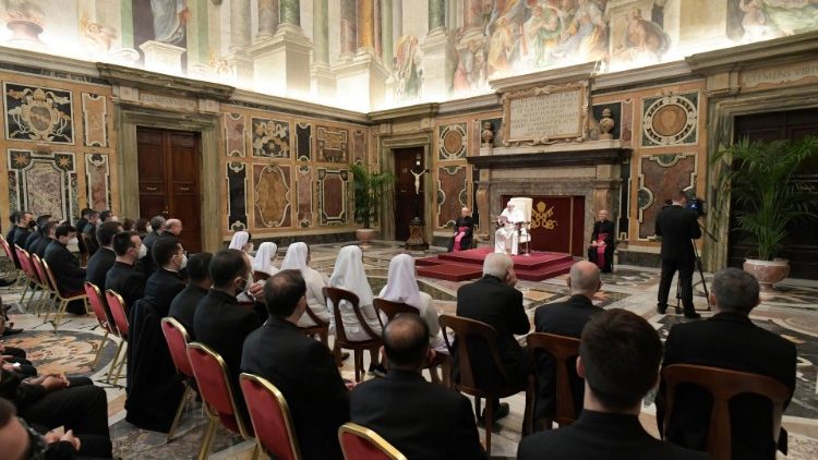 Popiežiaus audiencija Lombardijos seminarijai