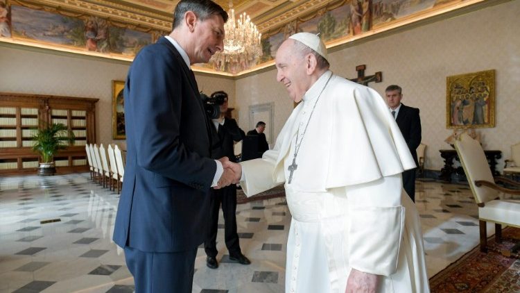 Popiežius ir Slovėnijos prezidentas