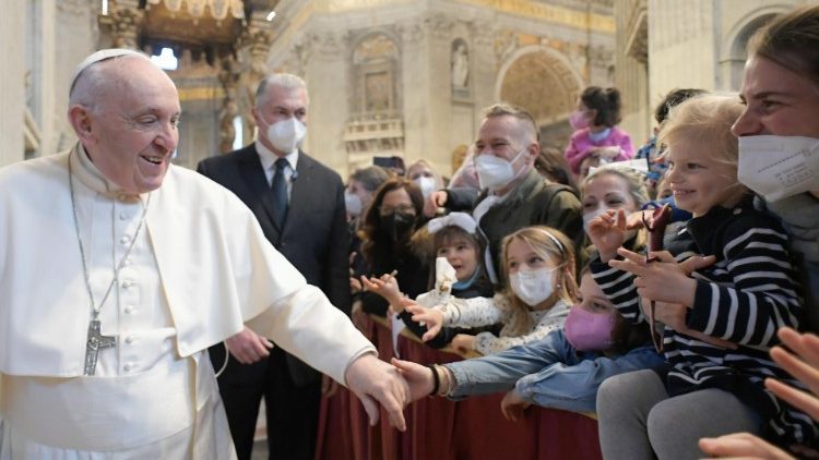 Popiežiaus susitikimas su italais mokiniais