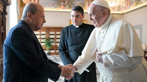 Libanonský prezident Michel Aoun navštívil Vatikán 