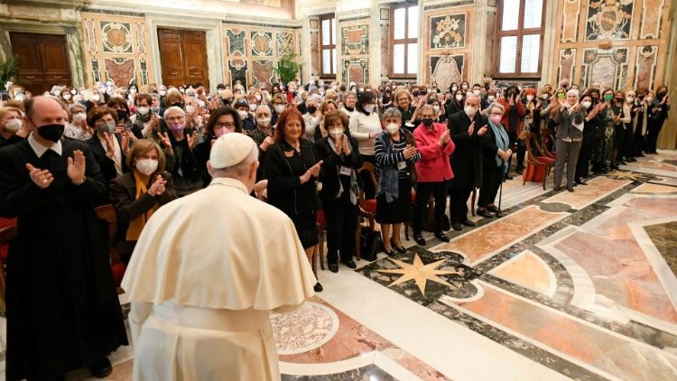 Papežská audience pro italskou ženskou asociaci Centro femminile italiano