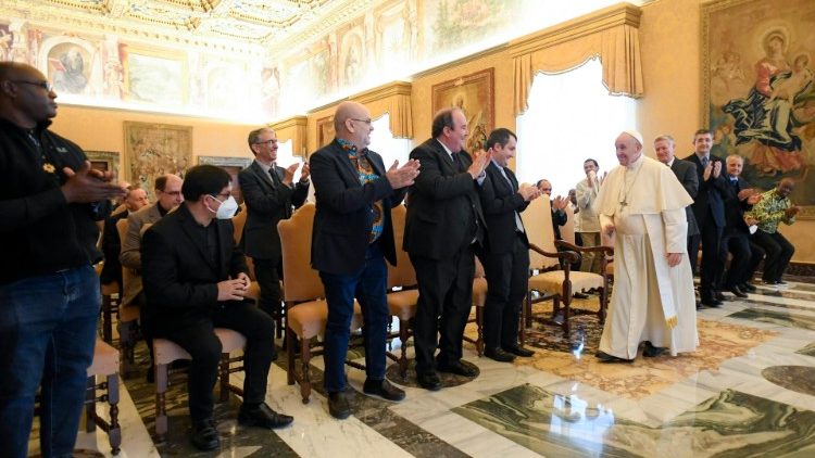 Папа Франциск на встрече с участниками Генеральной конференции маристов (24 марта 2022 г.)