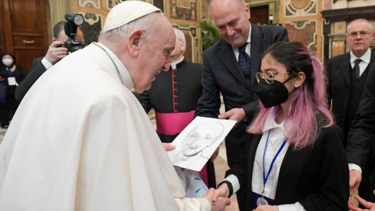 Papa Francesco nell'incontro con la Fondazione Italiana Autismo