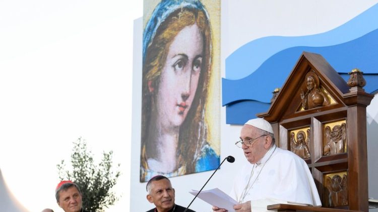 Papa Francisc, la sanctuarul marian național Ta' Pinu, în Malta