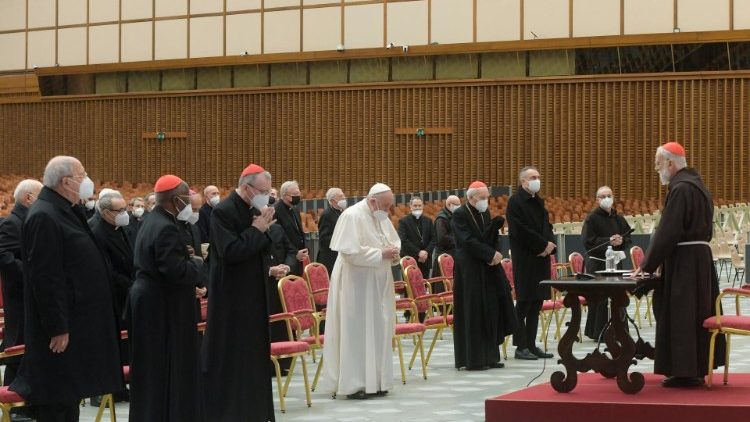 Aula Pablo VI del Vaticano, V predicación de Cuaresma 2022