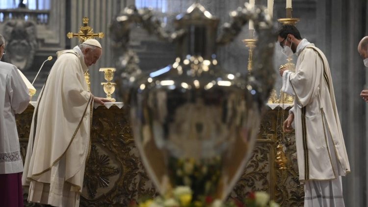 Die Chrisammesse mit Papst Franziskus