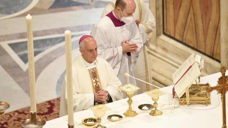 Archbishop Rino Fisichella celebrated the Mass