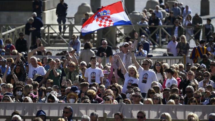 Hrvatski hodočasnici na općoj audijenciji 27. travnja