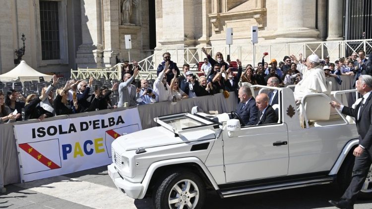 O encontro entre a delegação e o Papa