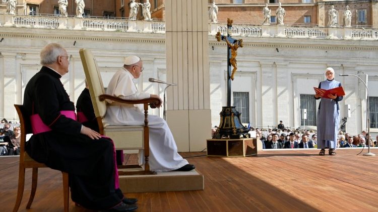 Ferenc pápa az audiencián