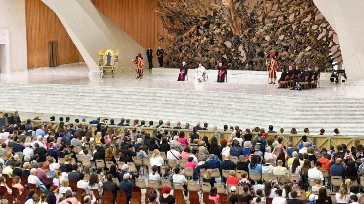 Popiežiaus audiencija italams maldininkams šeštadienio rytą