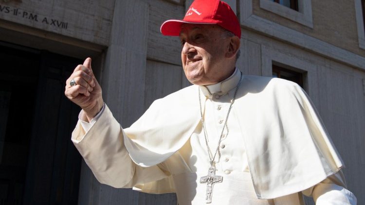 Papa Franjo na susretu s krizmanicima iz Genove