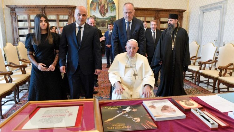 Папа Франциск приймає урядову делегацію з Північної Македонії