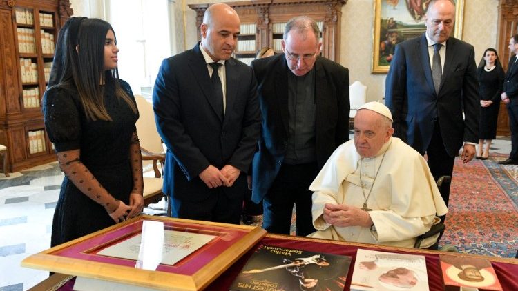 Встреча Папы с премьер-министром Северной Македонии