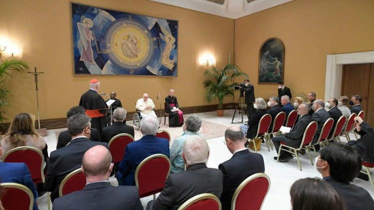 Popiežiaus audiencija konferencijos dalyviams