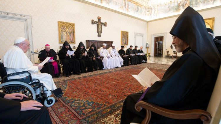 El Papa afrima que cuatro puntos cardinales para la unidad de los cristianos son:Don, armonía, camino y misión 