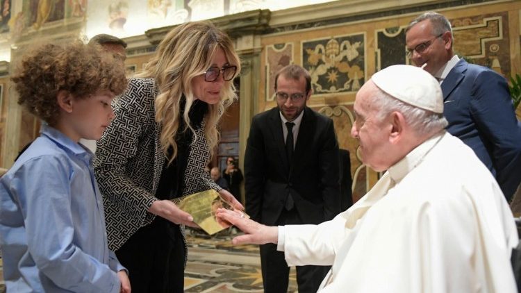 Papa Franjo i članovi Saveza katoličkih obiteljskih udruga u Europi 