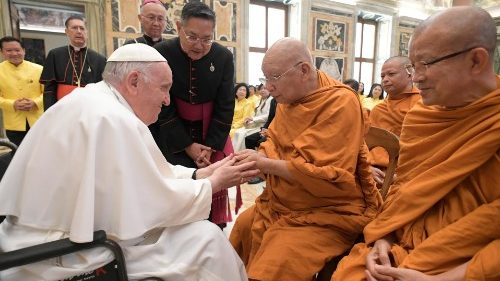 Papst dankt Buddhisten für die Zusammenarbeit mit der katholischen Kirche