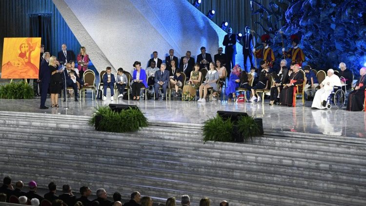 Un momento del Festival de las Familias, Aula Pablo Vi del Vaticano, 22 de junio de 2022