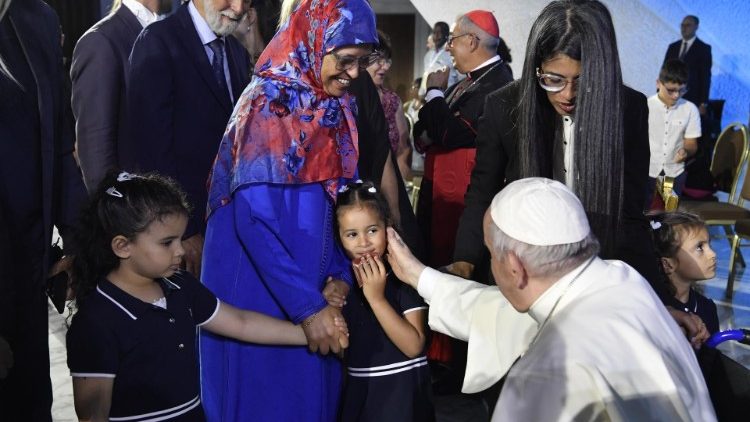 Papst Franziskus bein Festival der Familien am Mittwochabend