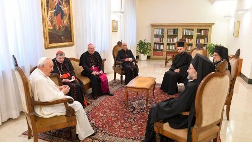 Pri papežu ekumenska delegacija: Sprava med kristjani je prispevek k pomiritvi narodov