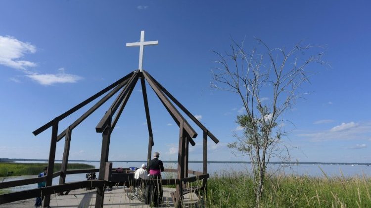 Visit to the Lac Ste Anne pilgrimage site near Edmonton, Canada