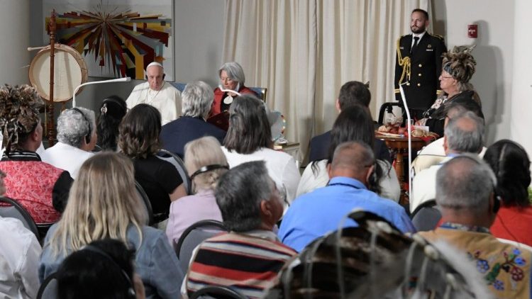 Pri prejave generálnej guvernérky Mary Simonovej (foto: Vatican Media) 