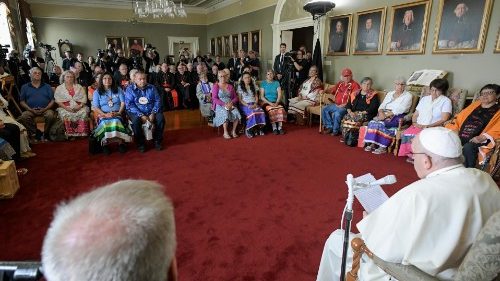 Wortlaut: Begegnung des Papstes mit Indigenen in Québec