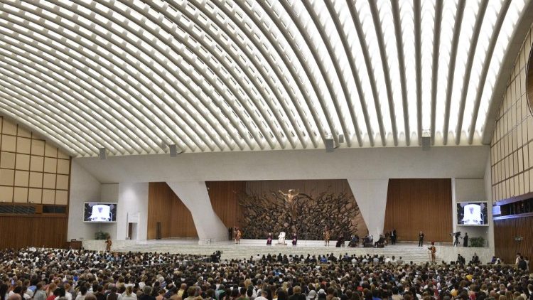 Peregrinos en la Audiencia General del 17 de agosto de 2022 - Aula Pablo VI del Vaticano